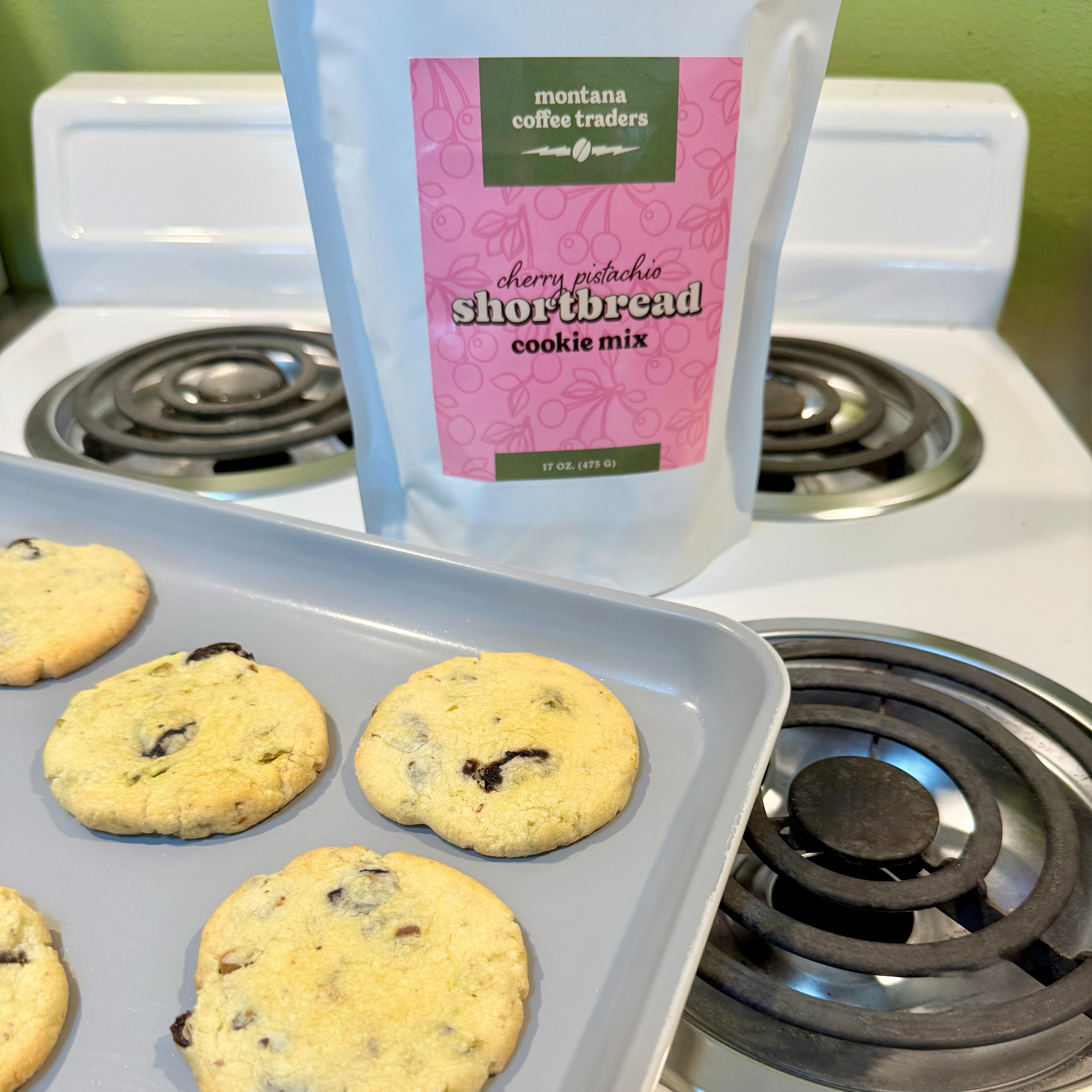 Montana Coffee Traders Cherry Pistachio Shortbread Cookie Mix