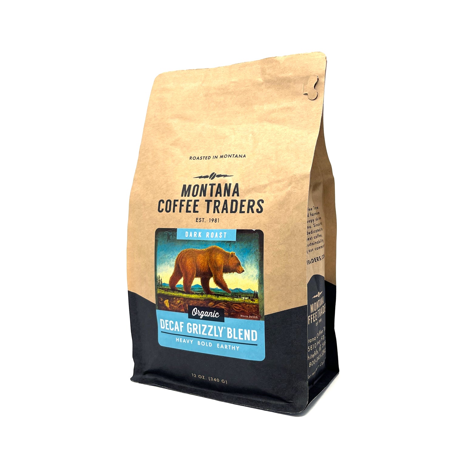 Organic Grizzly Blend Decaf – Montana Coffee Traders