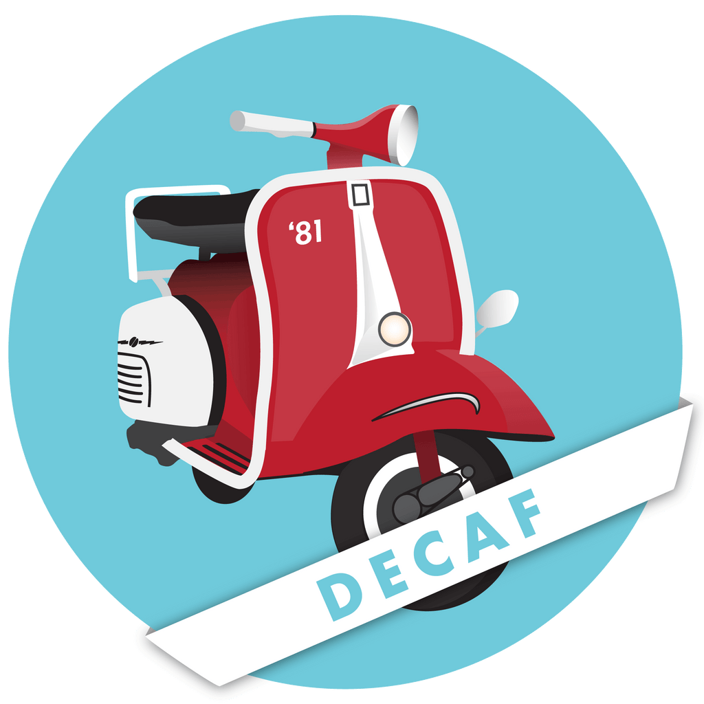An illustration of a vespa motorcycle
